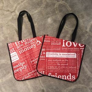 Lululemon Large Shopping Bags Set of 2